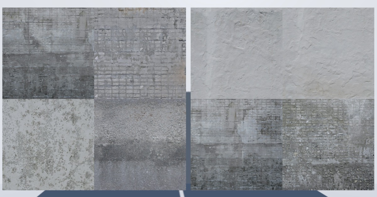 Old concrete textures PBR pack 2 | 2D Concrete | Unity Asset Store