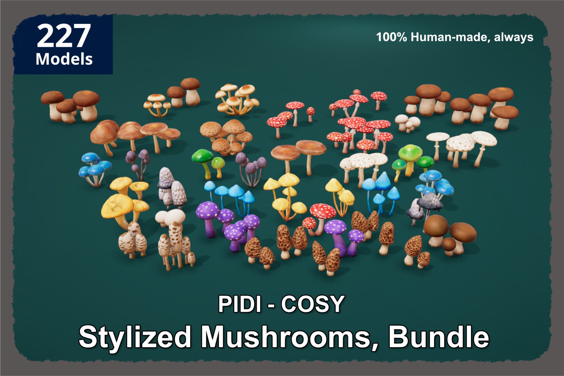 PIDI COSY: Stylized Mushrooms Bundle