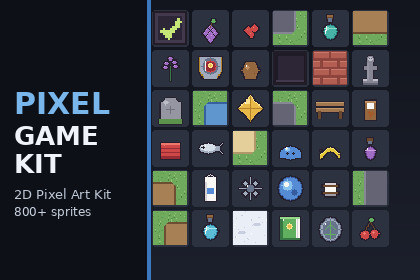 Pixel Game Kit - Tiles, Items, UI & Icons (2D Starter)