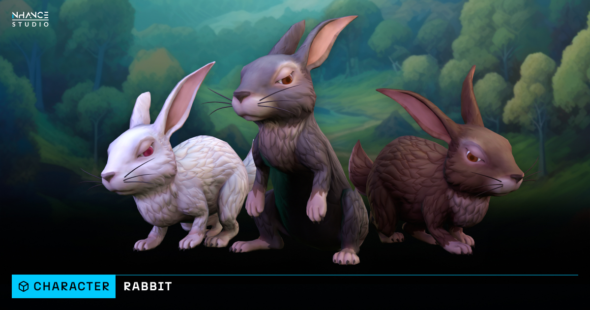 Stylized Rabbit | 3D Animals | Unity Asset Store