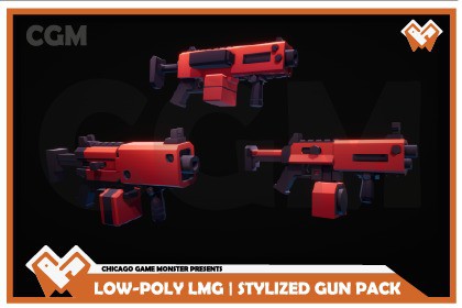 Low-Poly LMG | Stylized Gun Pack