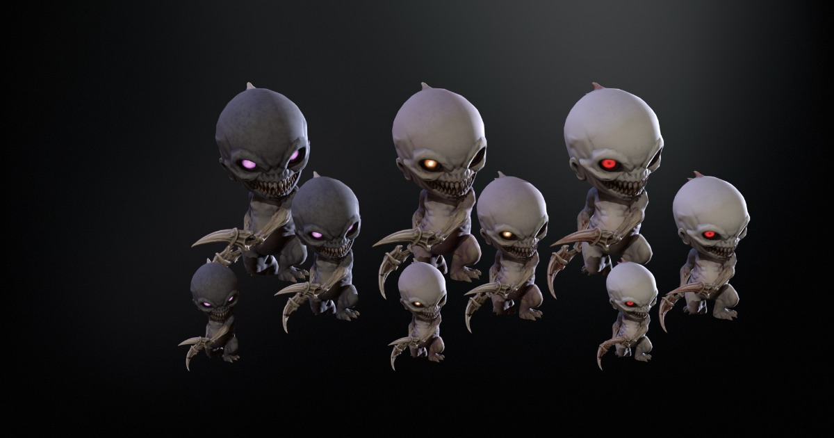 ChibiMonster3Pack2 | 3D Creatures | Unity Asset Store