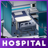 Low Poly Modular Hospital Pack