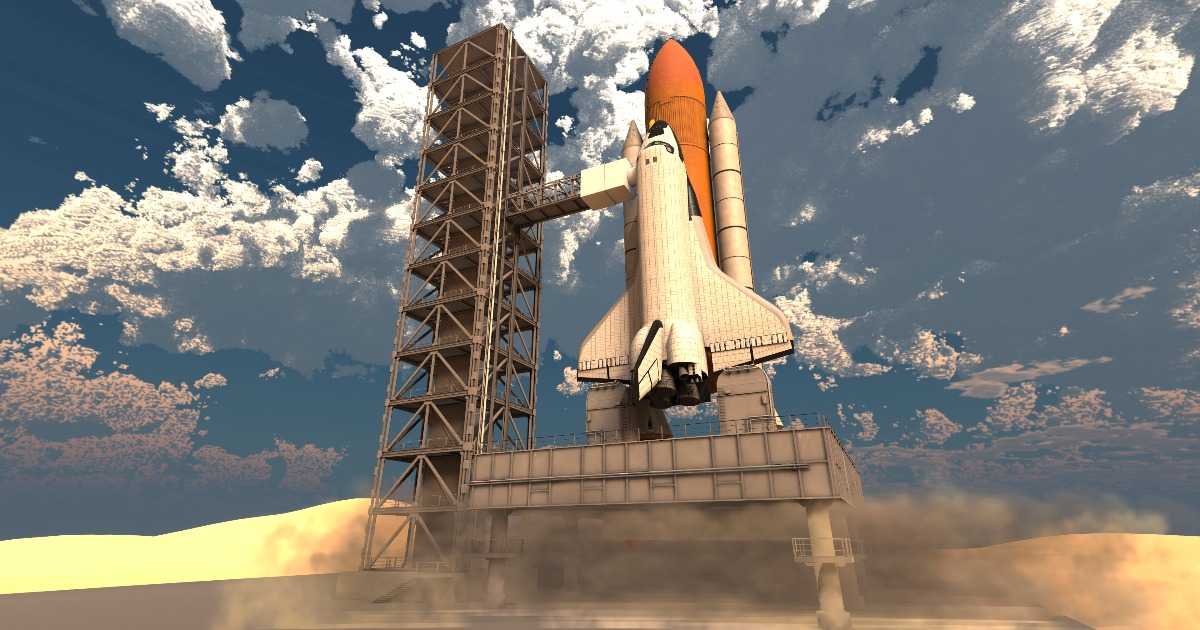 Space Shuttle Unity Space shuttle - modular rocket | 3D Space | Unity Asset Store