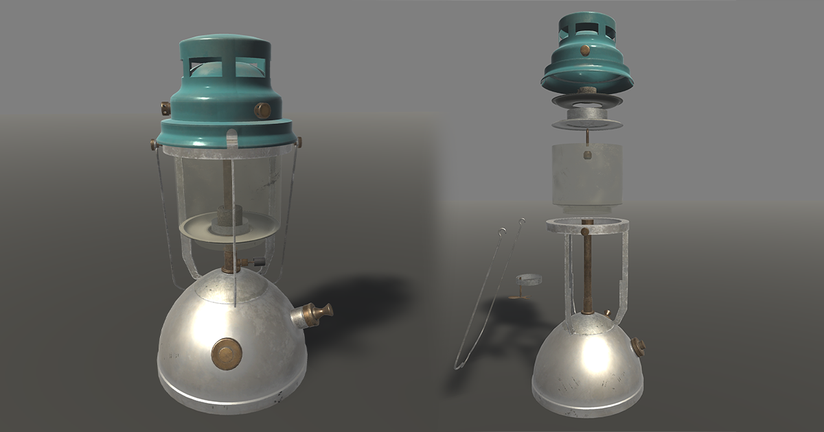 Kerosene Lantern 3D Tools Unity Asset Store