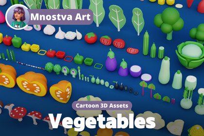 Cartoon Vegetable Garden – Cozy Stylized 3D Asset Pack