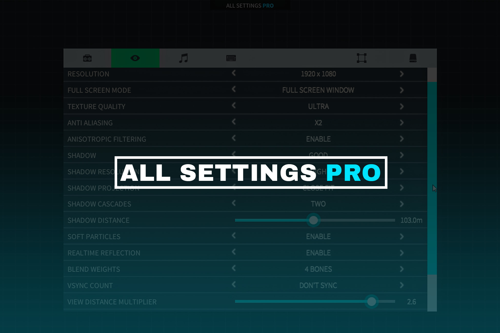 All Settings Pro | 카메라 | Unity Asset Store