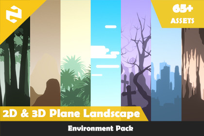 Environment Pack – 2D & 3D Plane Landscape