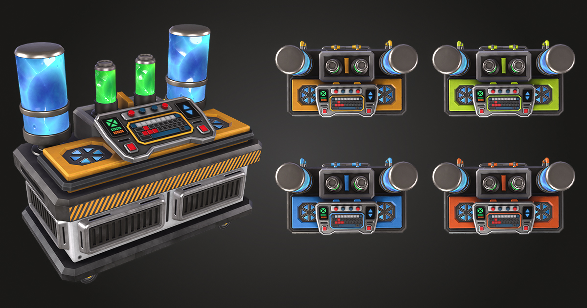 SCI-FI Laboratory Table Vol.1 | 3D Props | Unity Asset Store