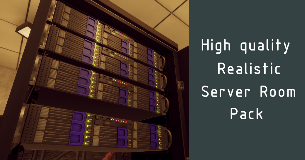 High Quality Server Room Pack | 3D Electronics | Unity Asset Store