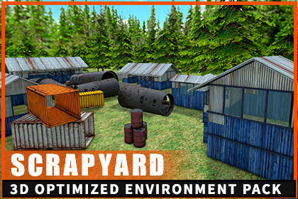 Scrapyard Environment – Modular Industrial Junkyard (PBR, URP/HDRP Ready)