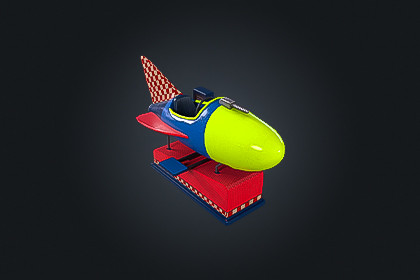 Arcade Rocket Ride V1 –Game Machine | Game Ready PBR | Built-In & URP Compatible