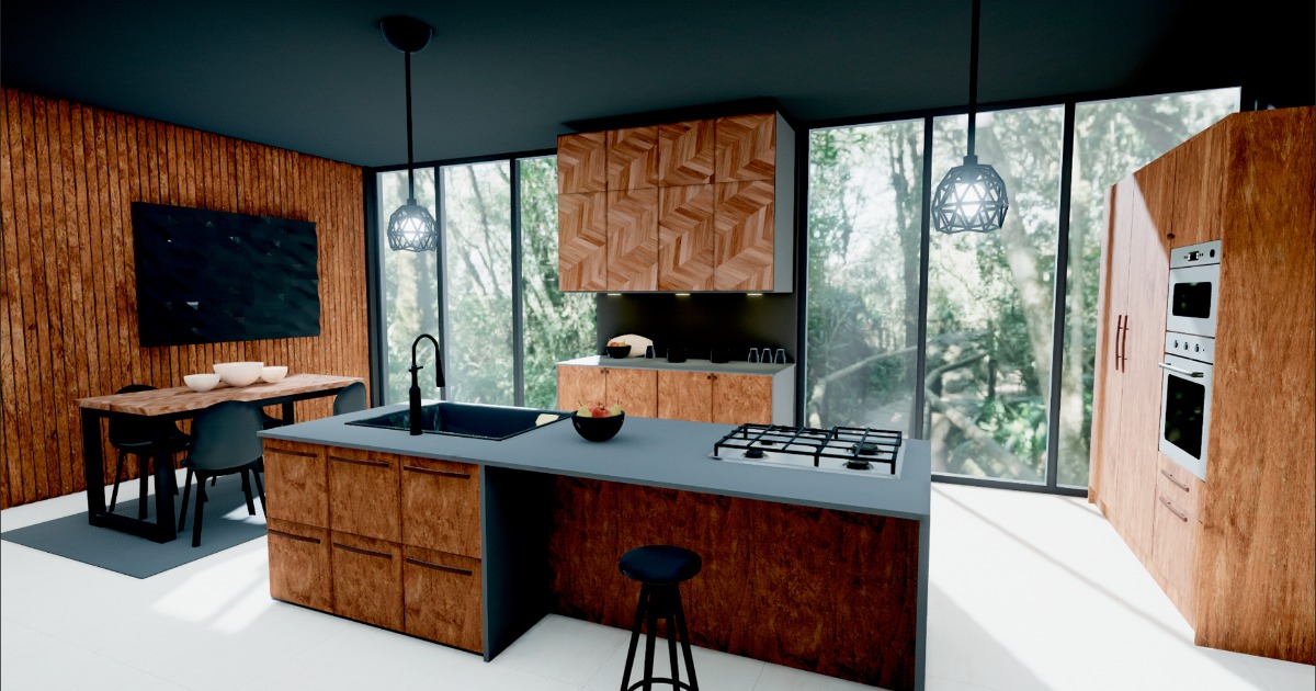 Kitchen Unity Box A Complete Elegant and Modern Kitchen | 3D Interior | Unity Asset Store