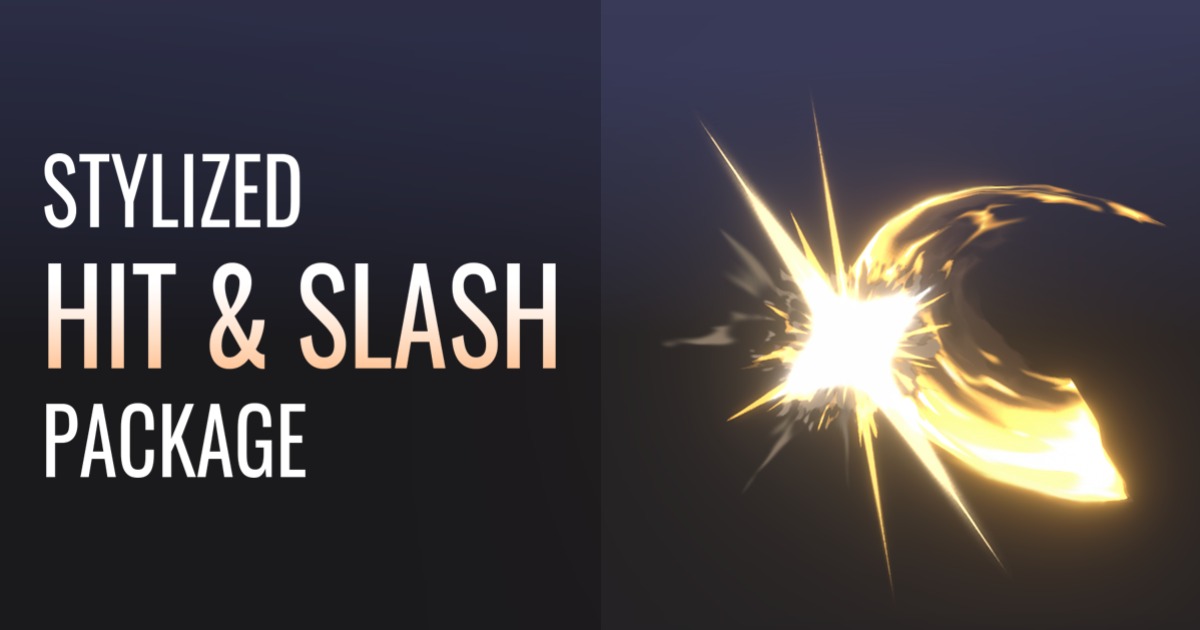 Unity Hit Effect Stylized Hit & Slash | ビジュアルエフェクト パーティクル | Unity Asset Store
