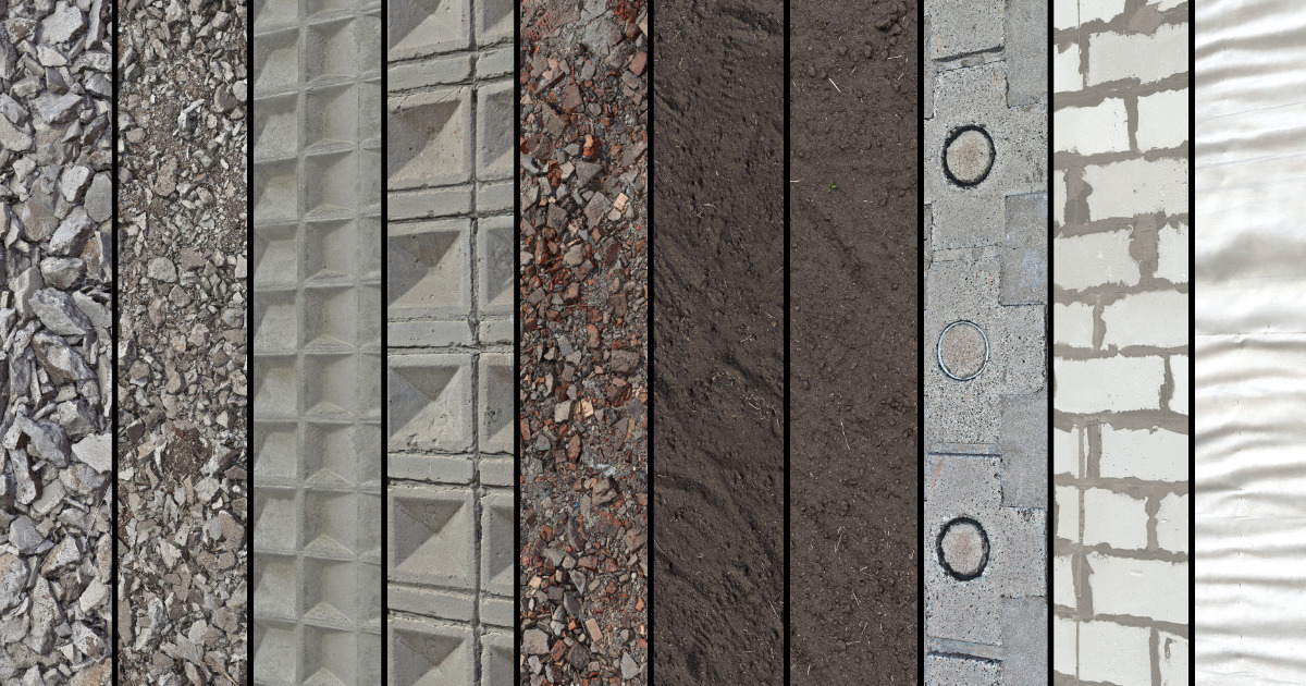 Texture In Construction Floor and wall construction surfaces set.1 | 2D Textures & Materials ...