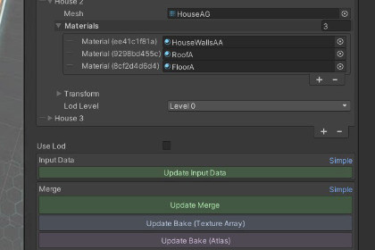 MeshMerge - Mesh Combiner & Texture Array Baker