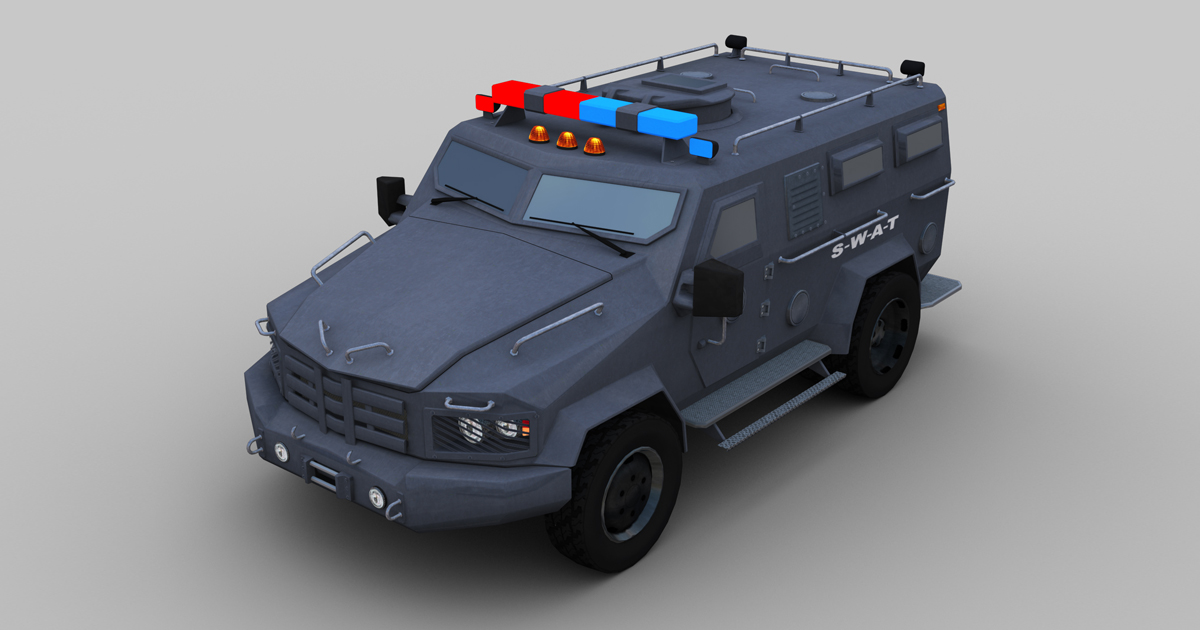 Police Van Lowpoly | 3D 지상 | Unity Asset Store