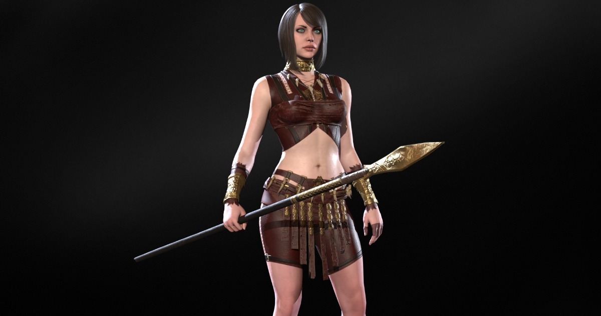 DefenderGirl3 | 3D Humanoids | Unity Asset Store