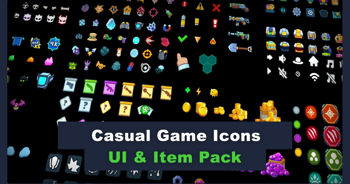 Unity Import Icon Casual Game Icons – UI & Item Pack | 2D 아이콘 | Unity Asset Store