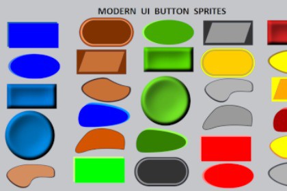 MODERN UI BUTTON SPRITES