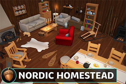 Low Poly Nordic Homestad Pack