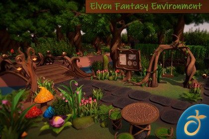 Elven Fantasy Environment– Swirly Wood