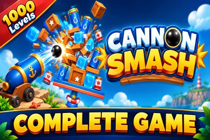 Cannon Smash: 3D Physics Puzzle – Complete Game Template