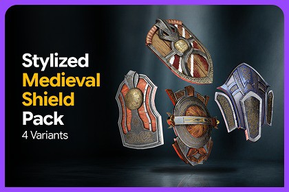 Stylized Medieval Shield Pack