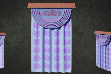 Deco Curtains Baroque Series DoubleFlower LT2 - G2 N2