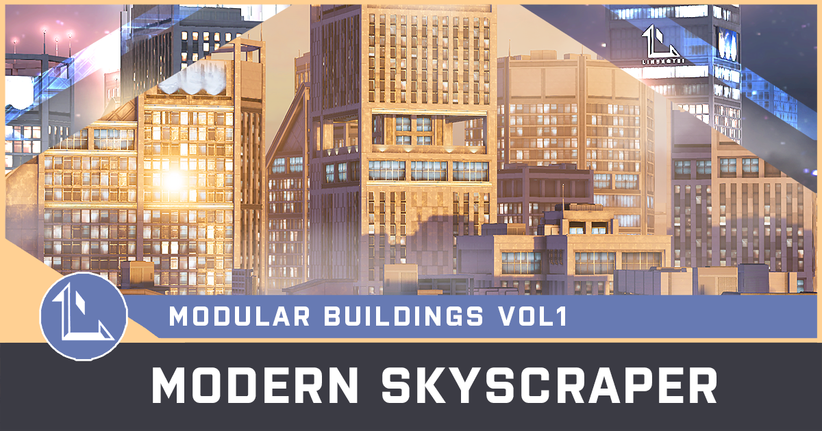 Modular Modern Skyscraper Vol 1 | 3D Urban | Unity Asset Store