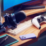 Cozy Gamer Workspace