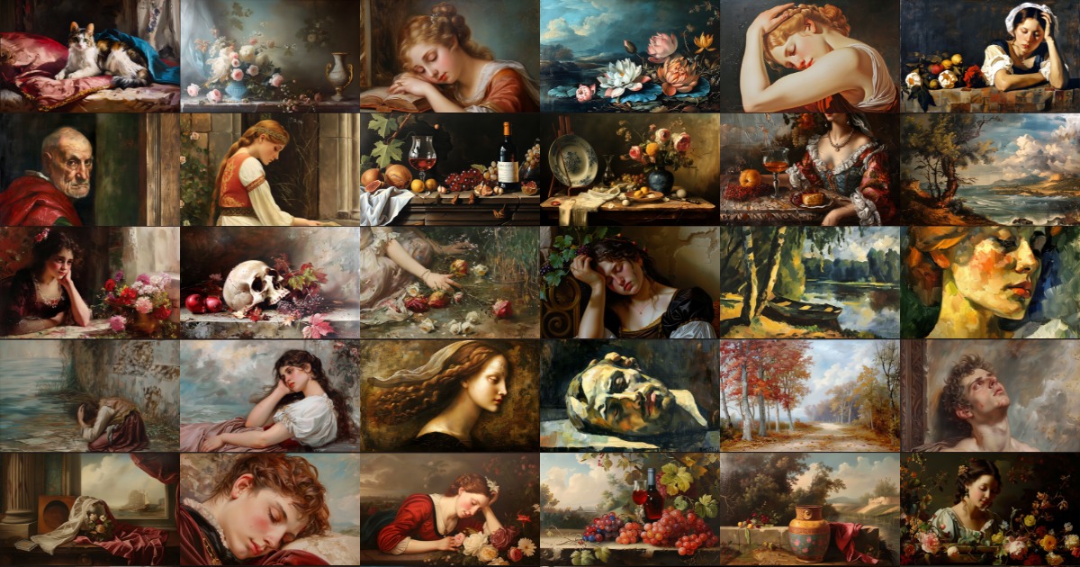 100 Classic Oil Paintings Collection - High-Resolution 2D Art | 2D ...