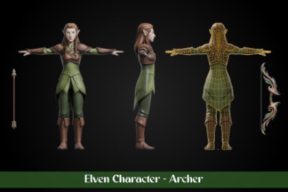 Stylized Elven Character - Archer