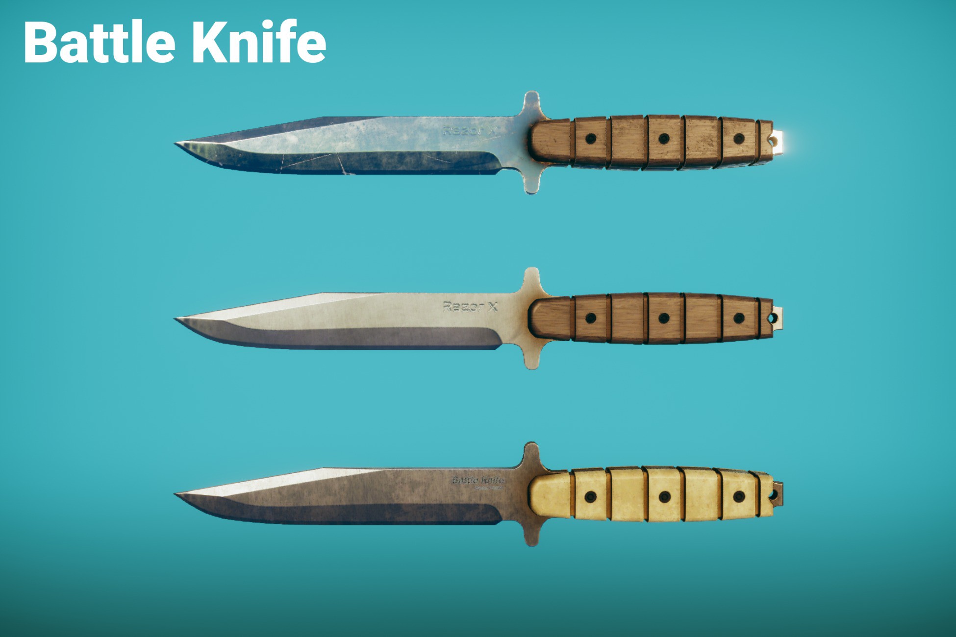 Battle Knife | 3D Weapons | Unity Asset Store