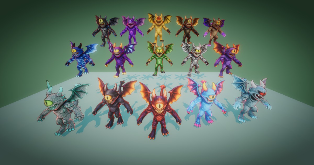 Fantasy Monster 21 (Rig + Animation) – PixeliusVita | 3D Creatures ...