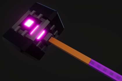 Stylized Voxel Hammer