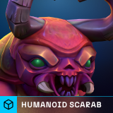 Stylized Fantasy Humanoid Scarab