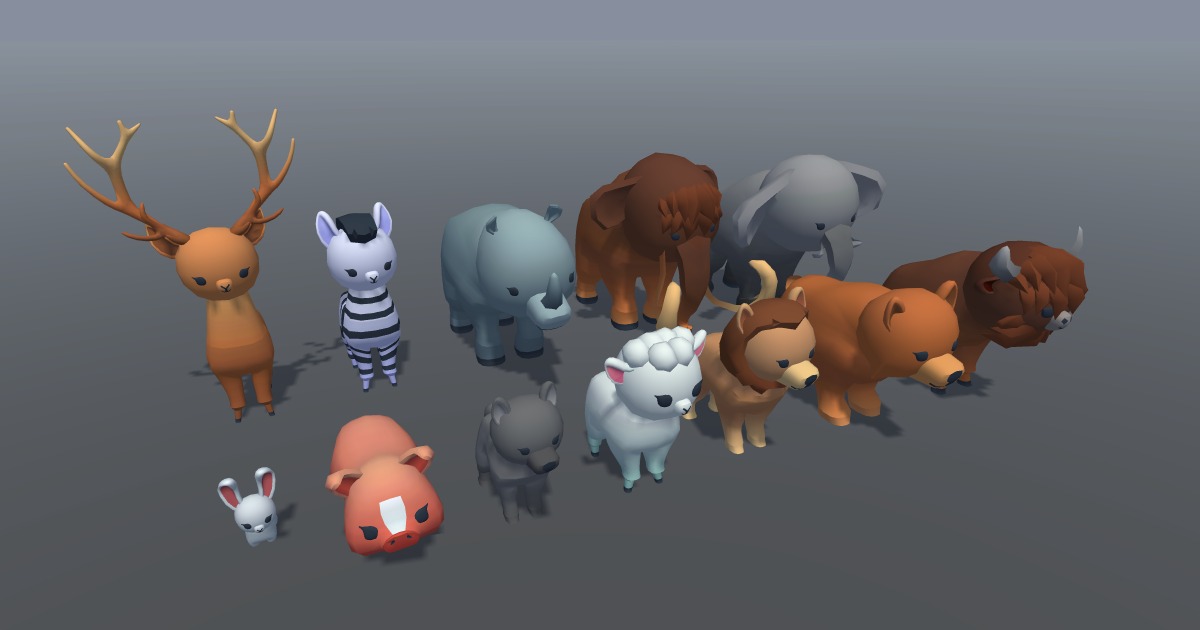 Anials Unity 3D Animal Pack: Cartoon | 3D Animals | Unity Asset Store