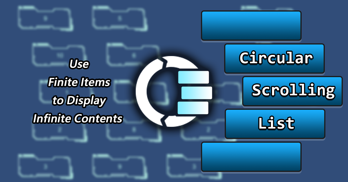 Circular Scrolling List | GUI Tools | Unity Asset Store