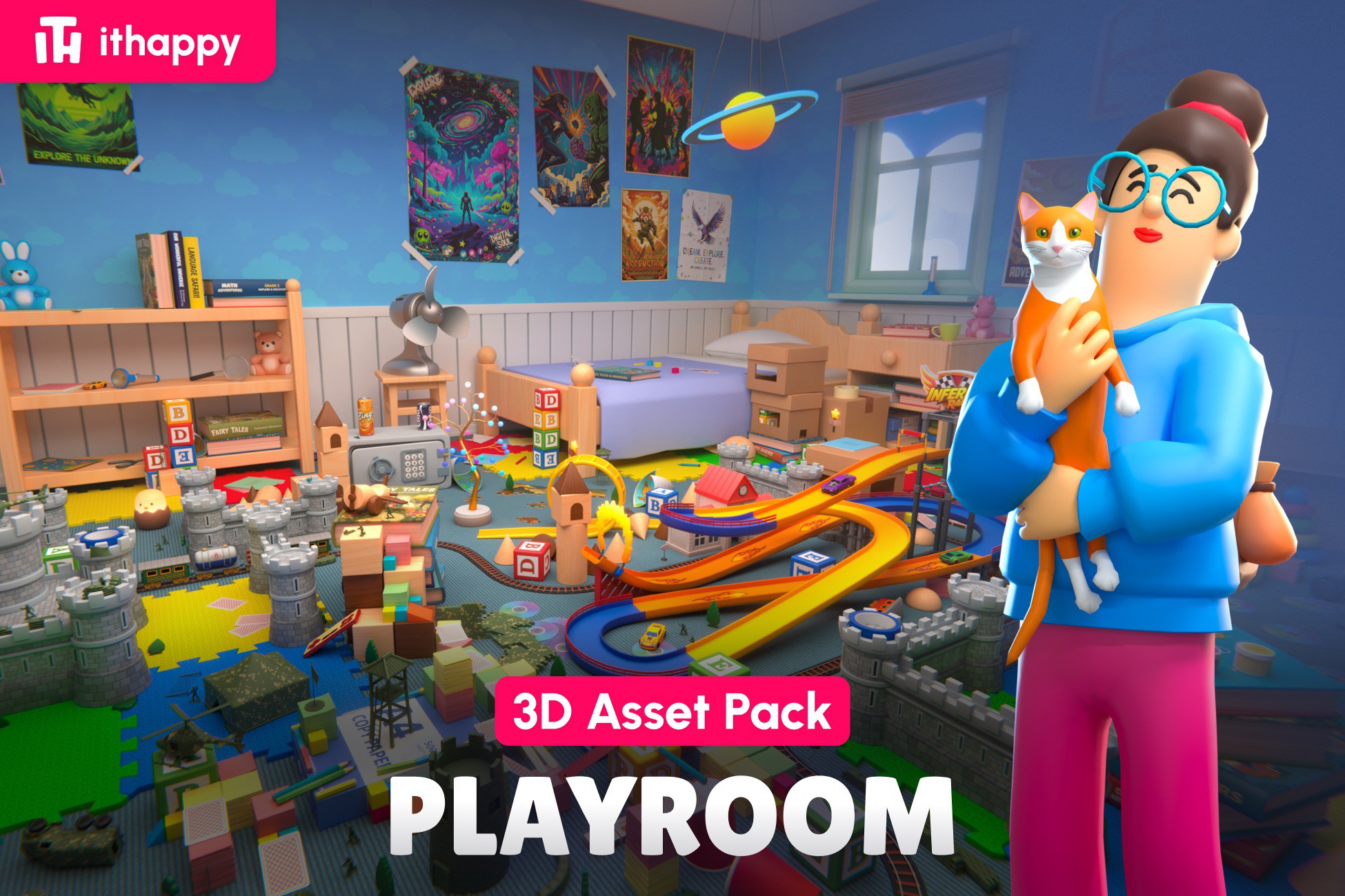 Playroom - Low Poly 3D Models Pack