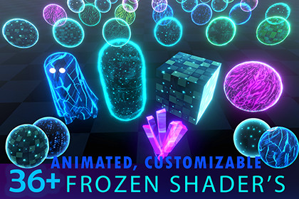Frozen Ghostly Hologram Shader