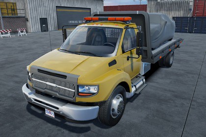 Rollback towing truck