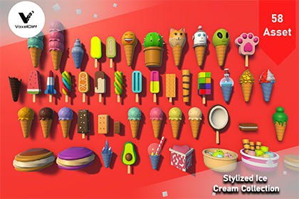 Stylized Ice Cream Collection
