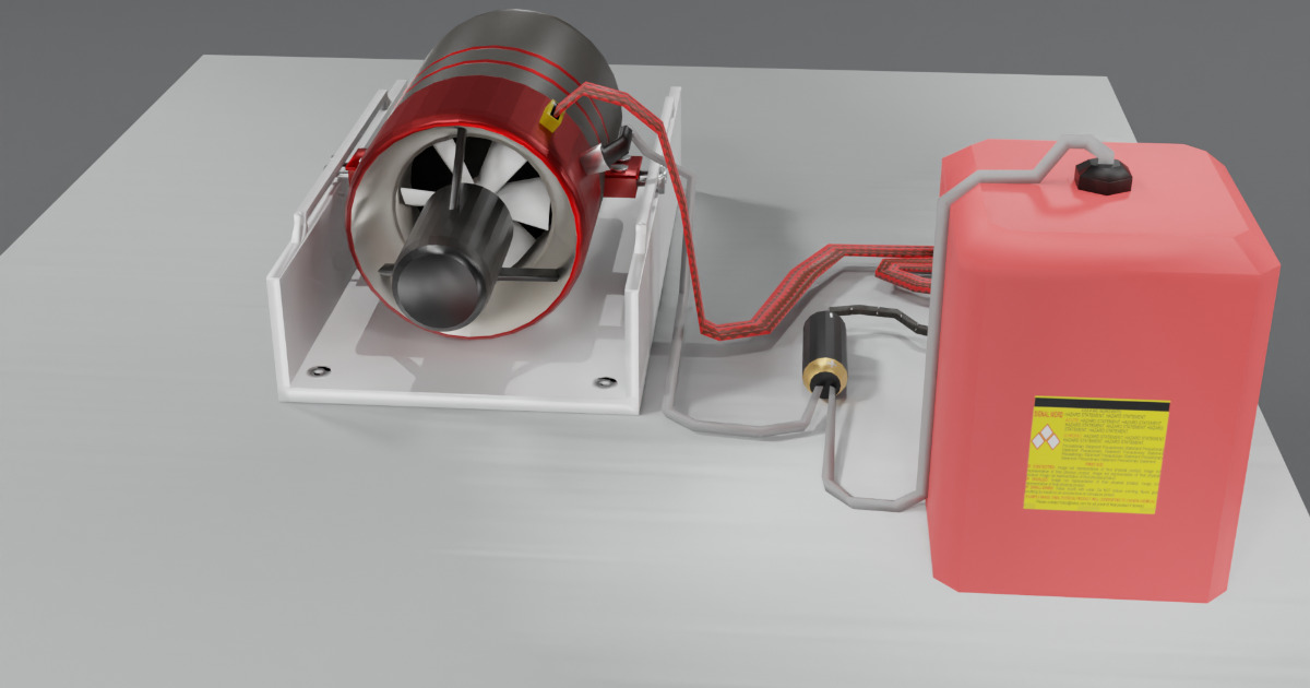 Mini Jet Engine Test Stand | 3D Air | Unity Asset Store