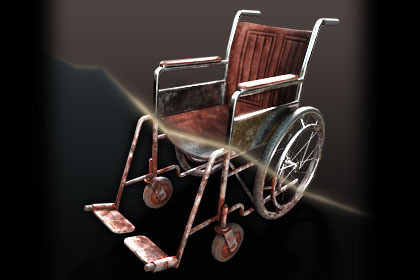 Low Poly WheelChair