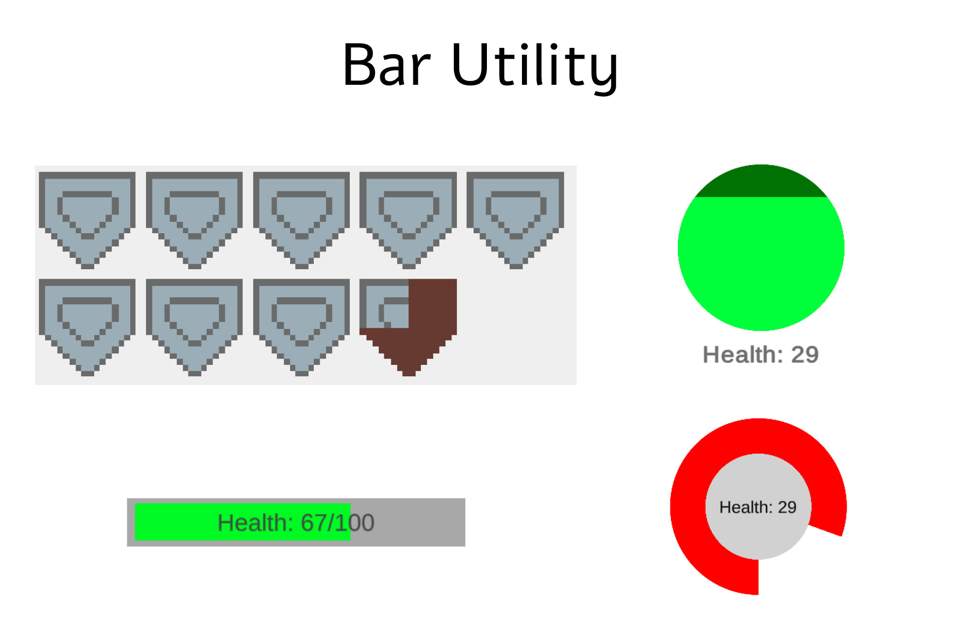 Bar Utility GUI Tools Unity Asset Store