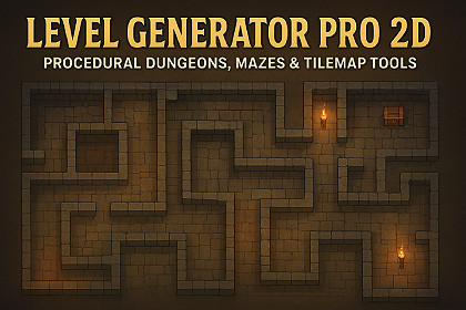 Level Generator Pro 2D – Procedural Dungeons, Mazes & Tilemap Tools