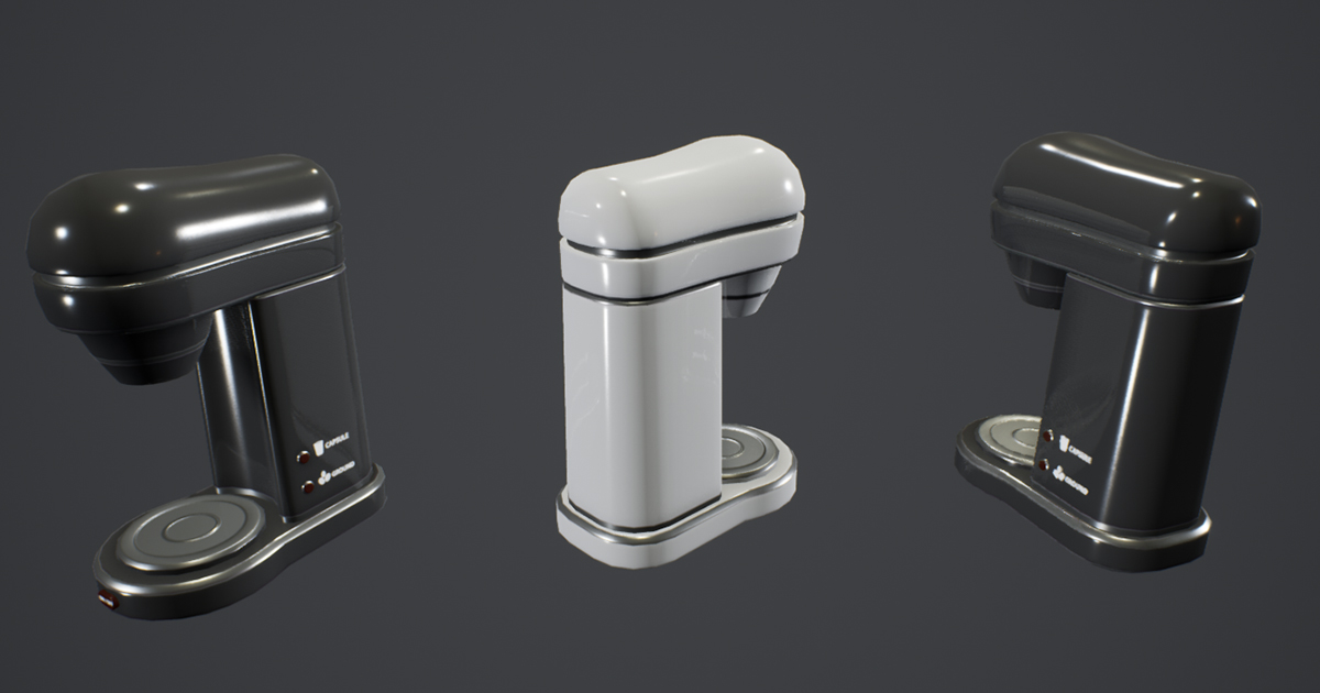 Furniture And Appliances - Coffee Machine | 3D 가구 | Unity Asset Store