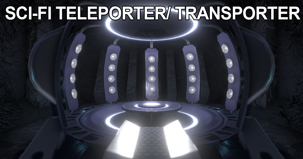 Sci-Fi Teleporter/ Transporter Environment | 3D Sci-Fi | Unity Asset Store