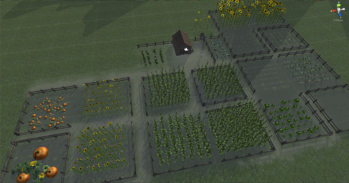 Farm Layout Unity Map Farm Plants | 3D Food | Unity Asset Store